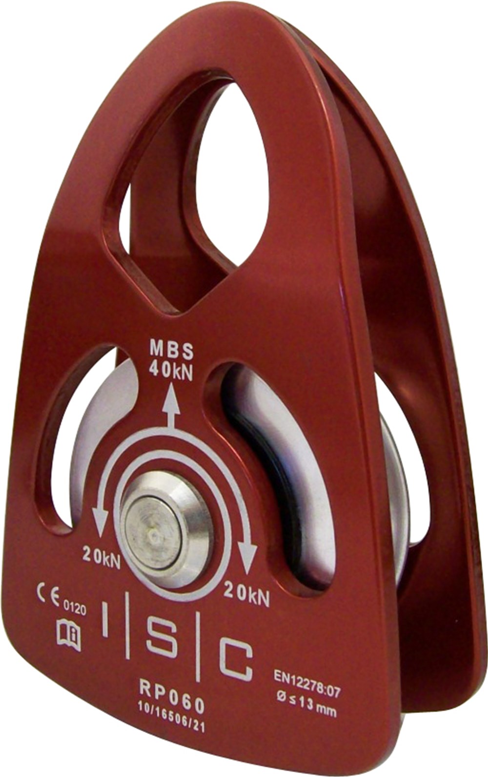 Small Single Pulley Aluminium 40kN Bushing