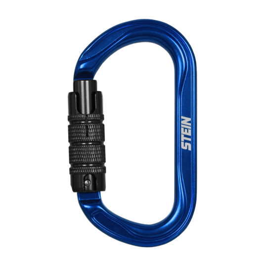 SECURA Oval Aluminium Karabiner Blue